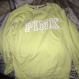 Victoria secret PINK, yellow pullover. Long sleeve